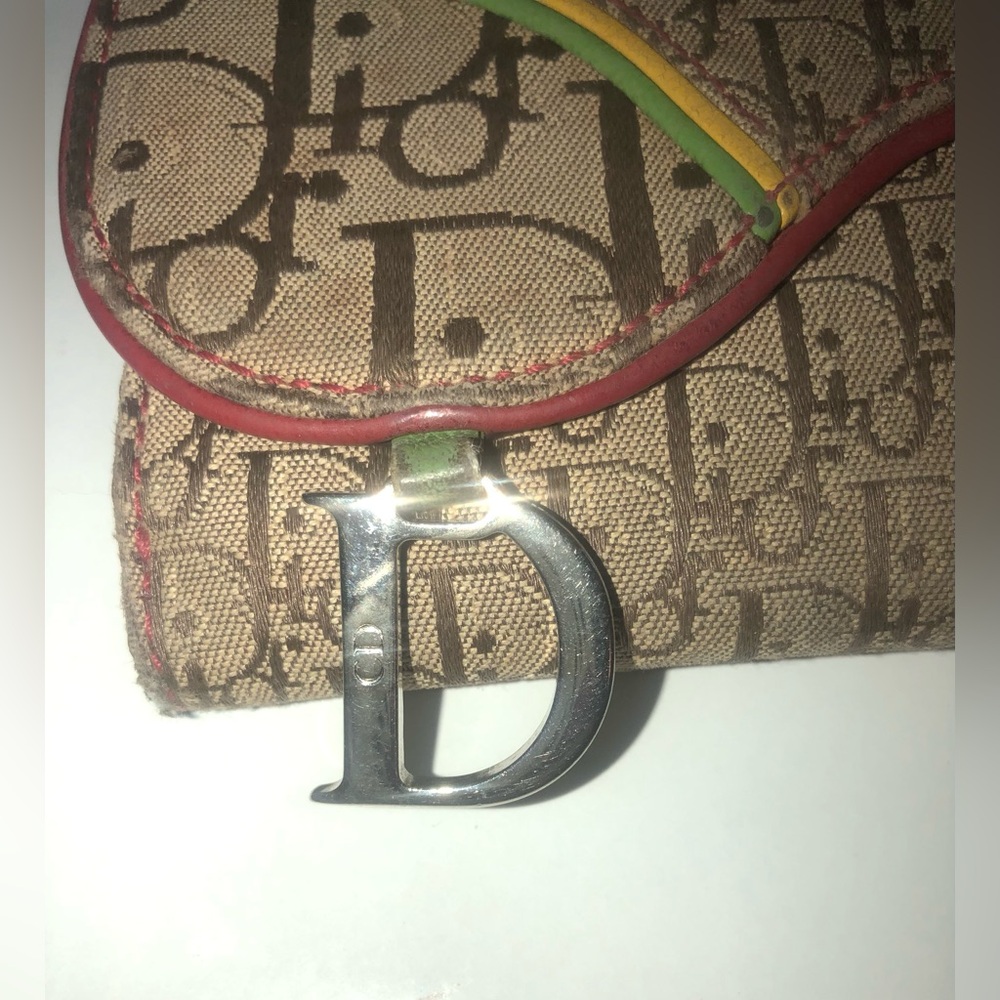 ♥️ Christian Dior Rasta Saddle Trotter Long Wallet with Dustbag LIMITED EDITION - Picture 10 of 15